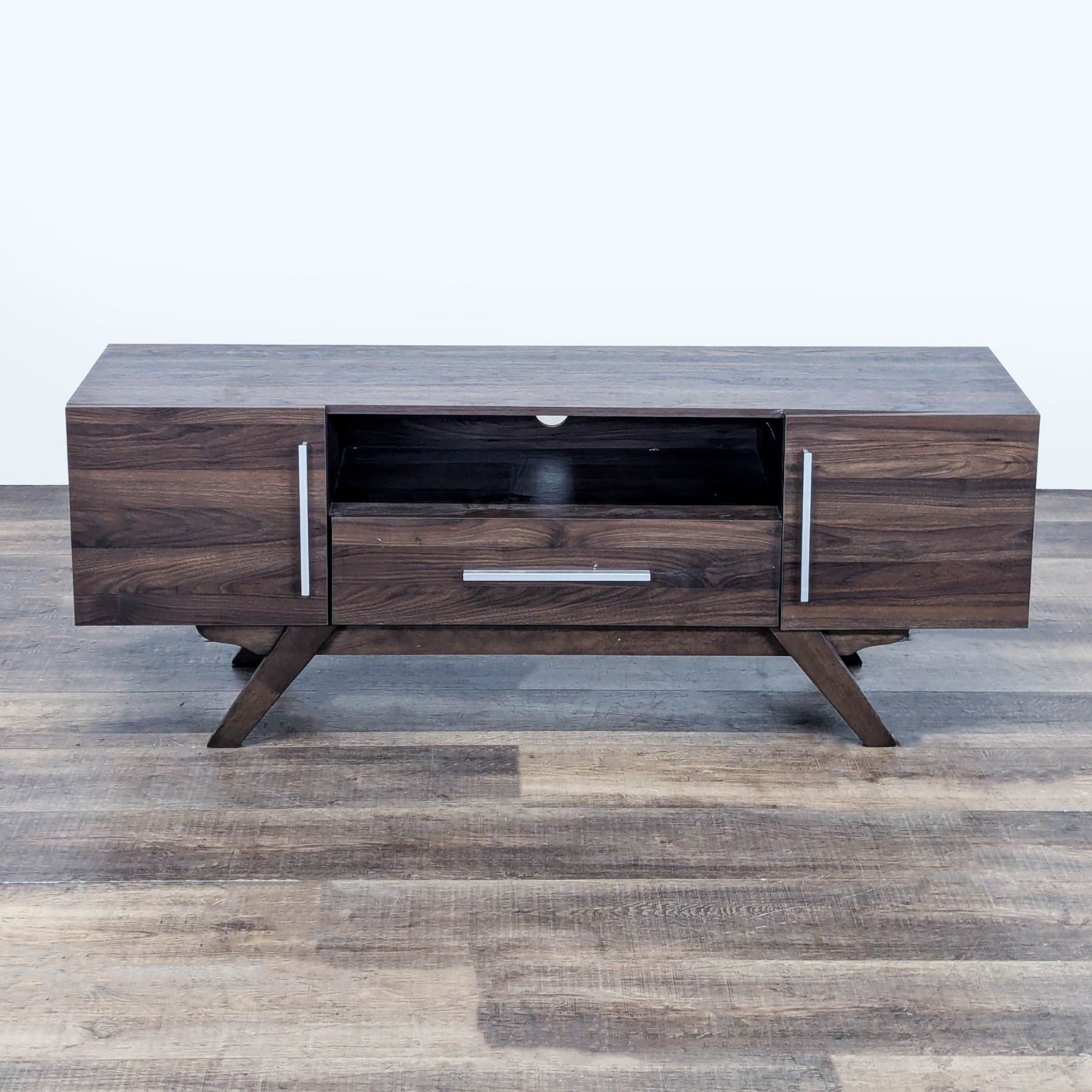 Asher Walnut Brown TV Stand - image-1