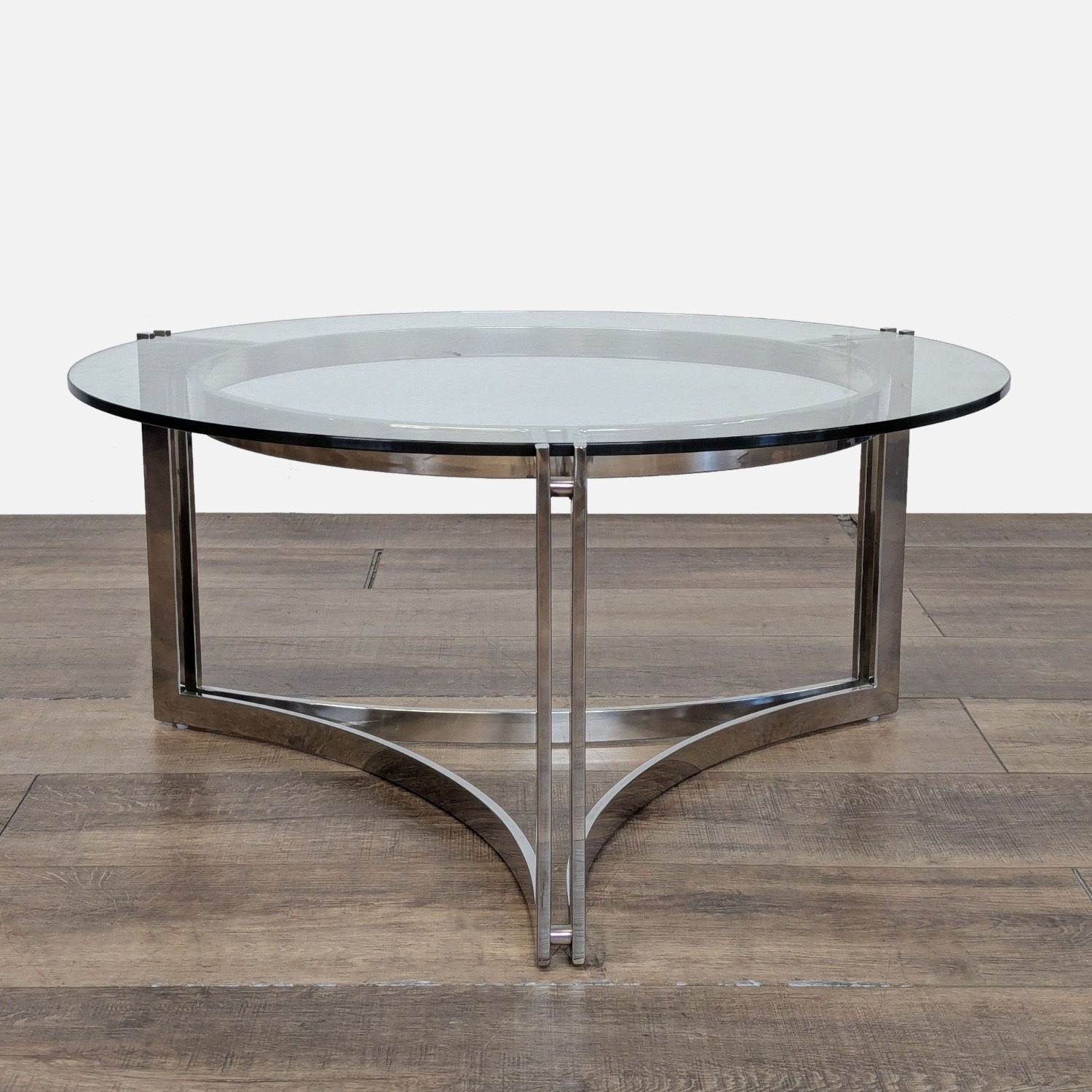 Glass Top Mid-Century Modern Style Coffee Table	 - image-2
