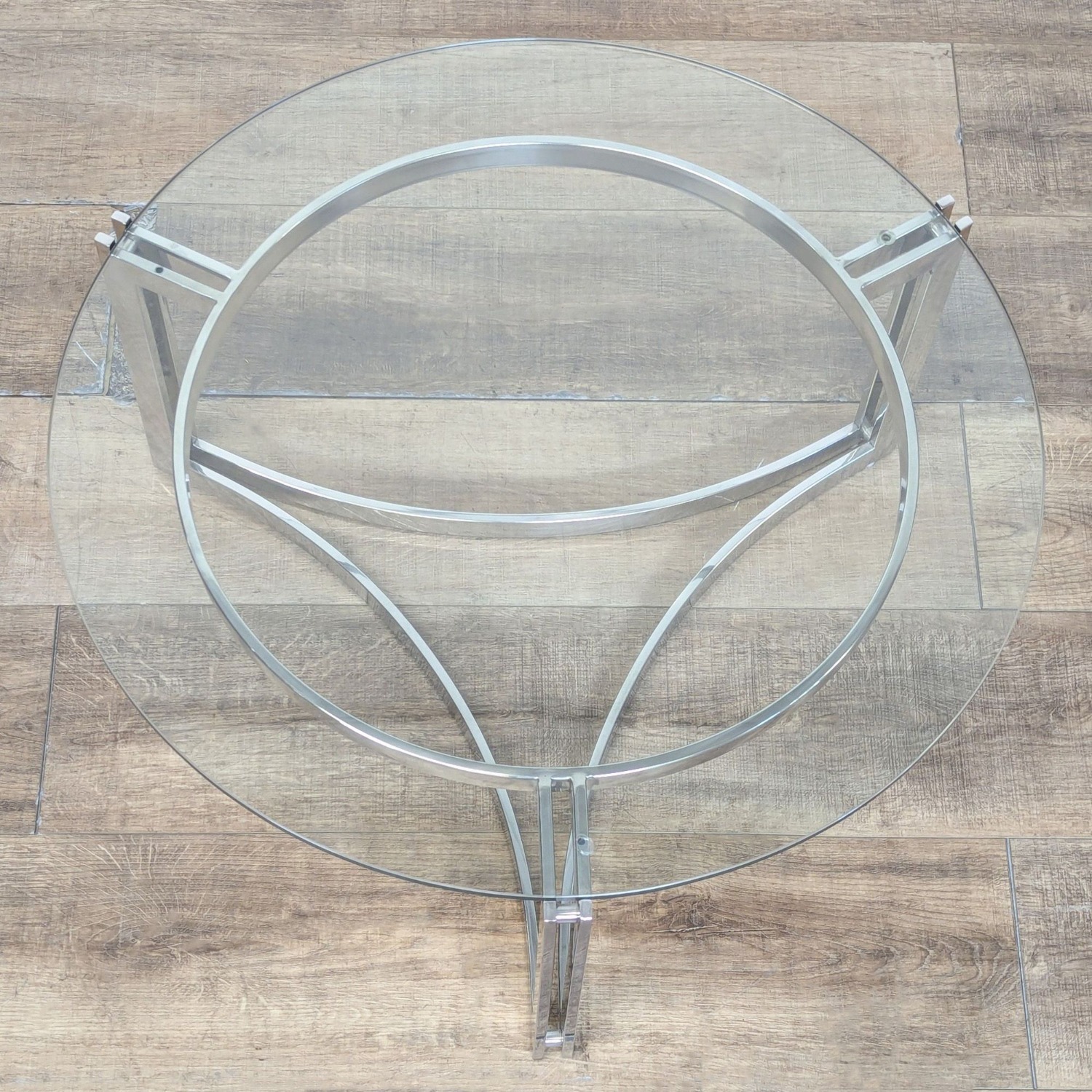 Glass Top Mid-Century Modern Style Coffee Table	 - image-3