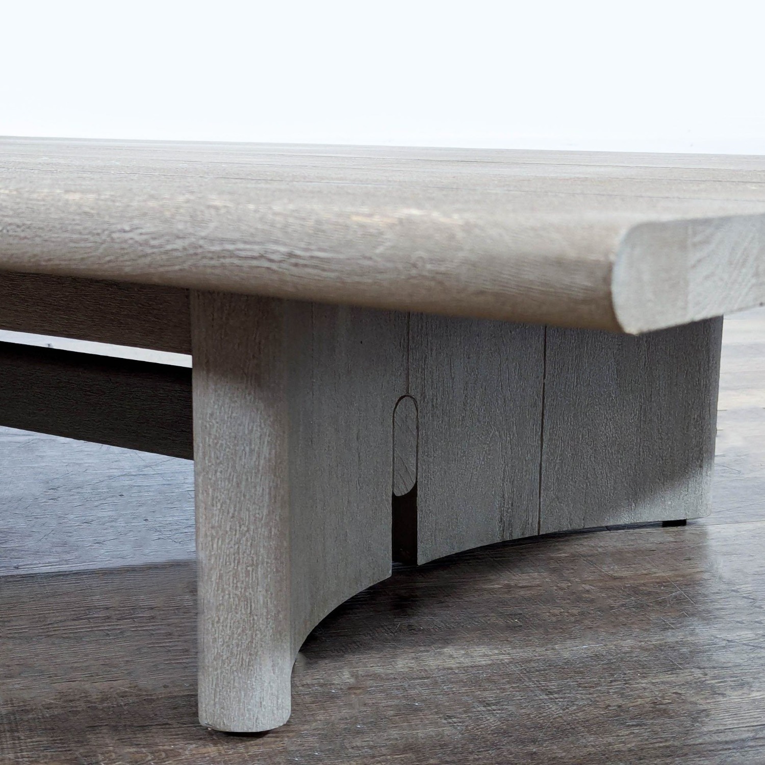 Restoration Hardware Trieste Weathered Teak Outdoor Table - image-4