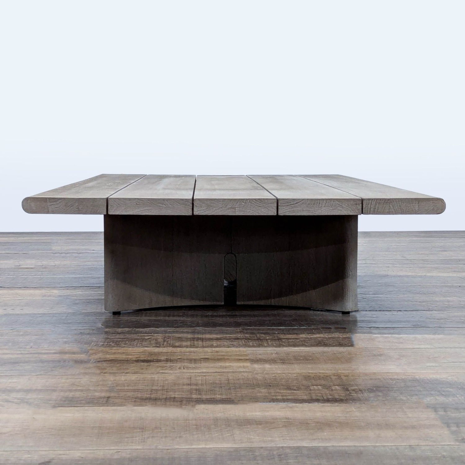 Restoration Hardware Trieste Weathered Teak Outdoor Table - image-2