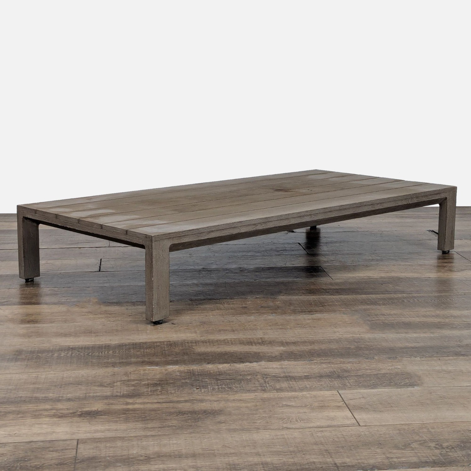 Restoration Hardware Aegean Weathered Teak Table - image-1