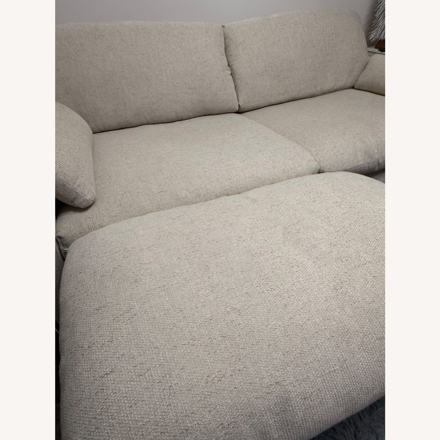Ashley Furniture Natural Fabric 2 Seater Sofa - image-4