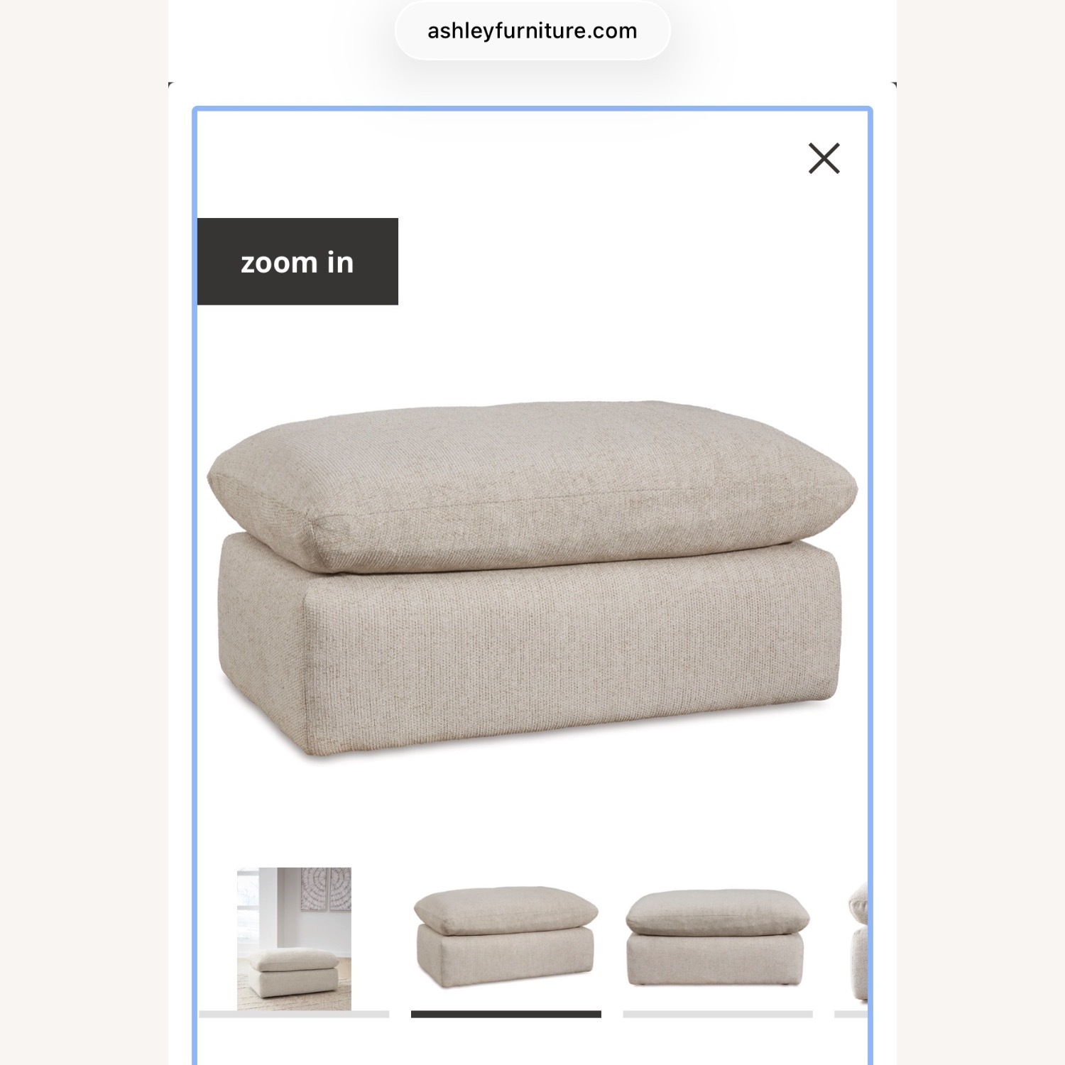 Ashley Furniture Natural Fabric 2 Seater Sofa - image-5