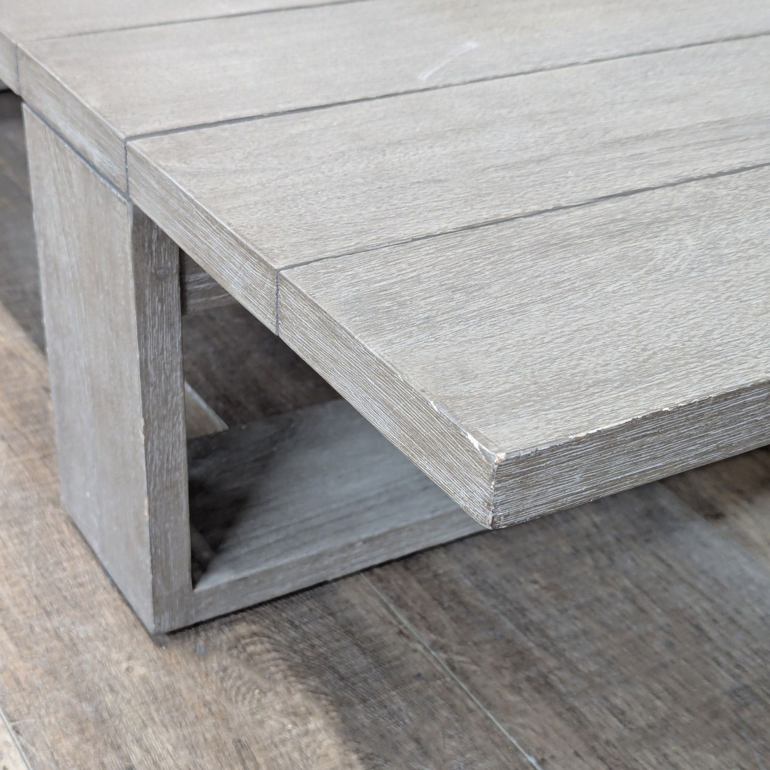 Restoration Hardware Bahia Weathered Teak Outdoor Table - image-4