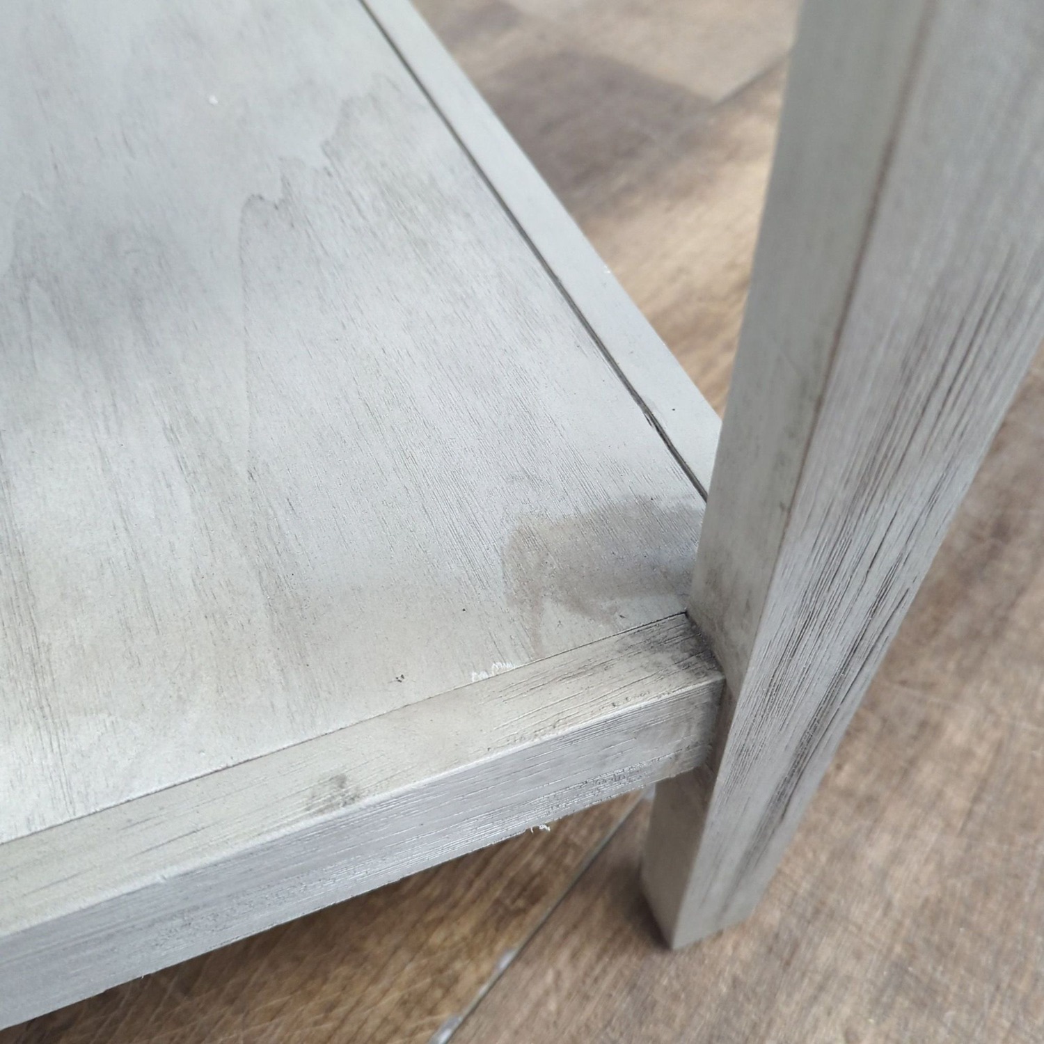 Wood Two Drawer Console Table with Shelf - image-4