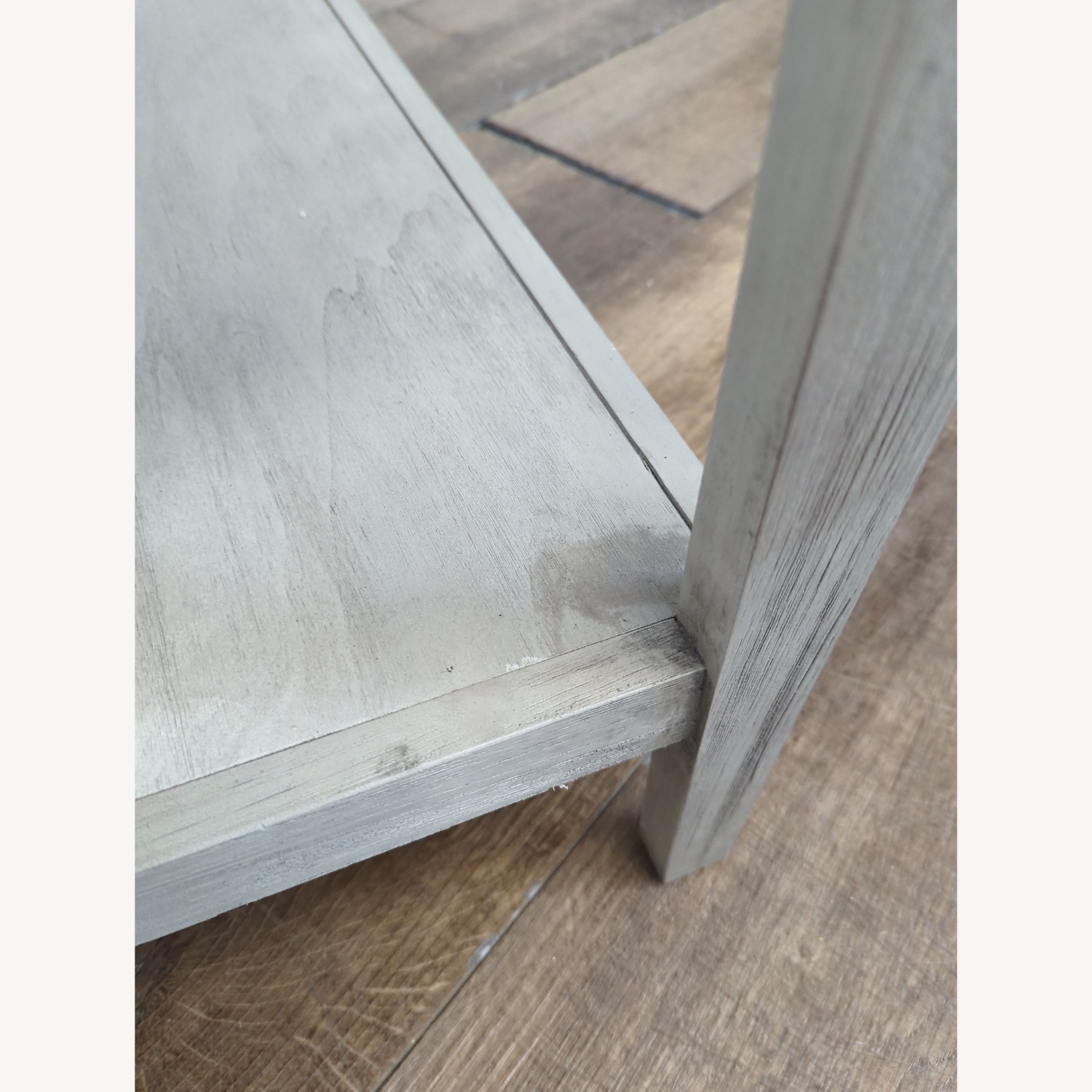 Wood Two Drawer Console Table with Shelf - image-5