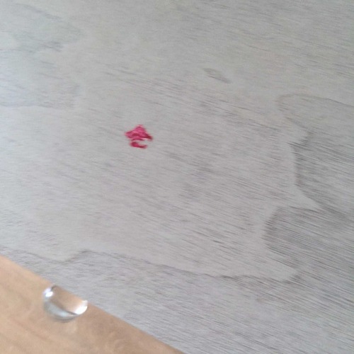 Used Wood Two Drawer Console Table with Shelf	 for sale on AptDeco