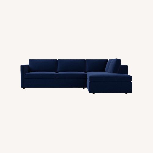 Used West Elm Harris 2-Piece Sleeper Sectional with Bumper Chaise  for sale on AptDeco