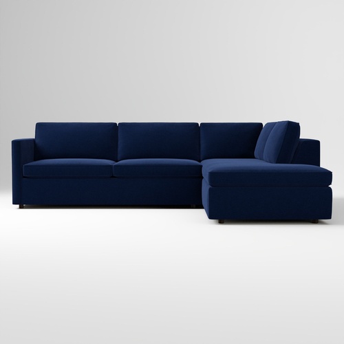 Used West Elm Harris 2-Piece Sleeper Sectional with Bumper Chaise  for sale on AptDeco