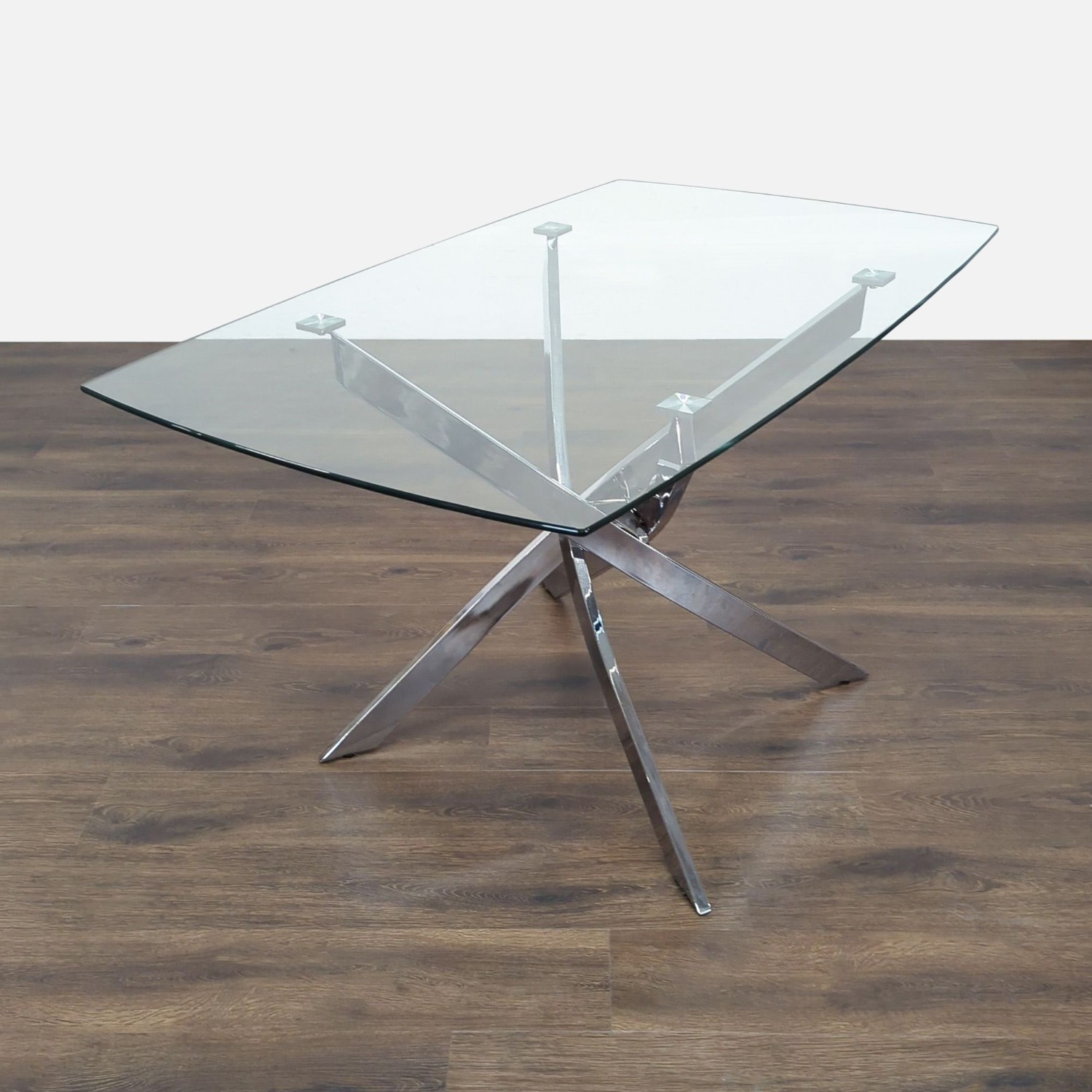 Modern 5-Piece Glass Top Dining Set	 - image-2
