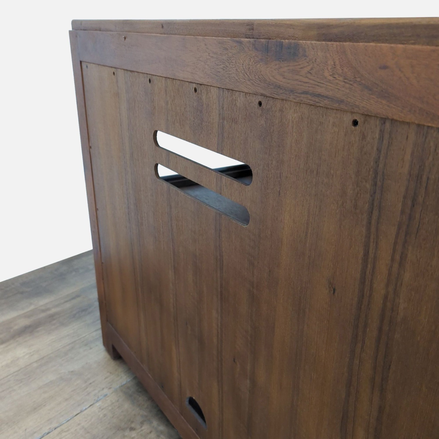 Pottery Barn Menlo Wood and Glass Media Console - image-4