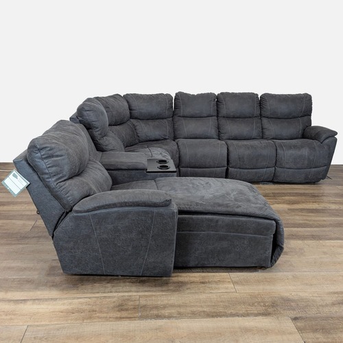 Used La-Z-Boy Trouper Sectional with Chaise and Storage for sale on AptDeco