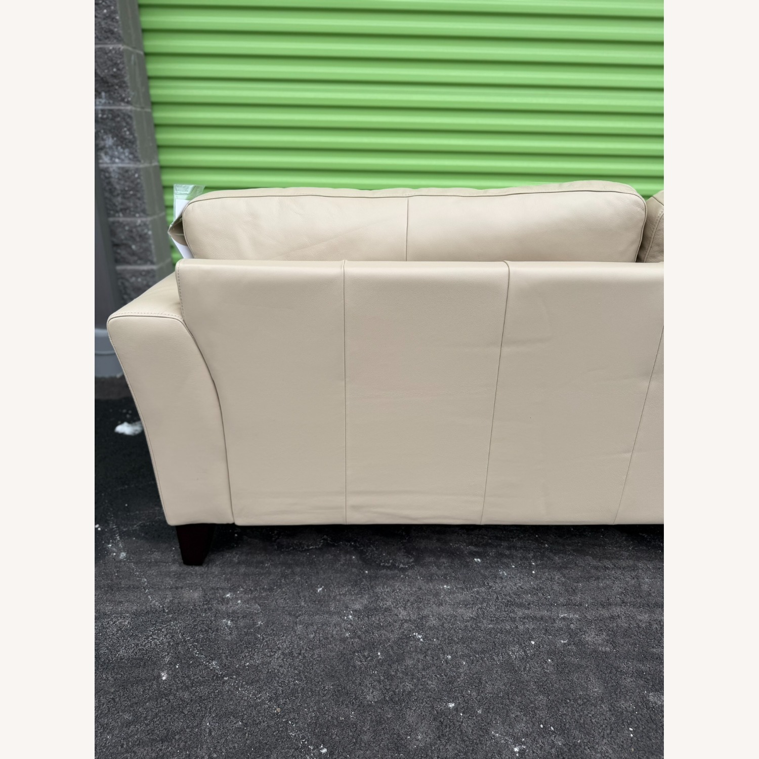 Wildon Home Cream Leather 2 Seater Sofa - image-6