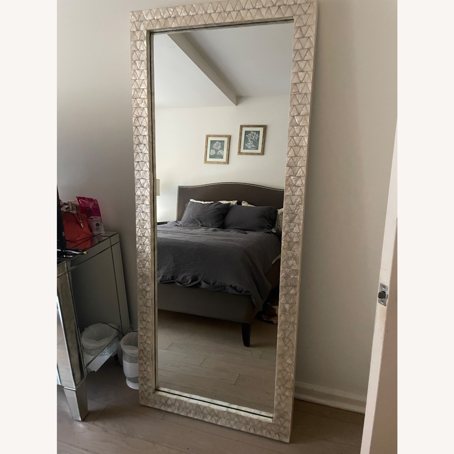 West Elm Natural Floor Mirror - image-2