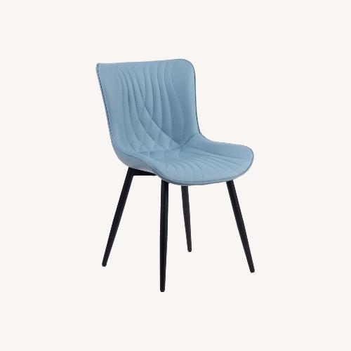 Used Jimma PU Leather Blue Dining / Accent Chairs  for sale on AptDeco