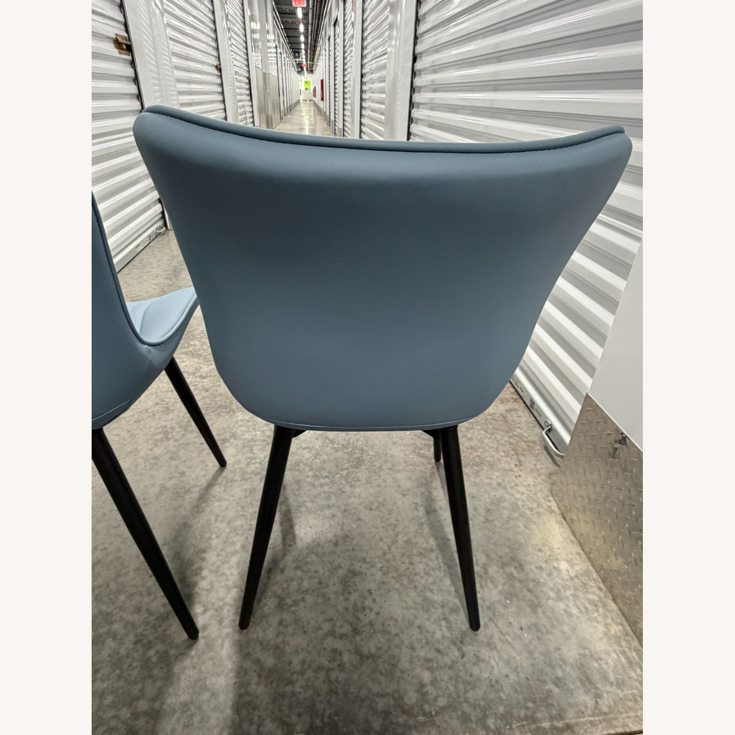 Jimma PU Leather Blue Dining / Accent Chairs  - image-6