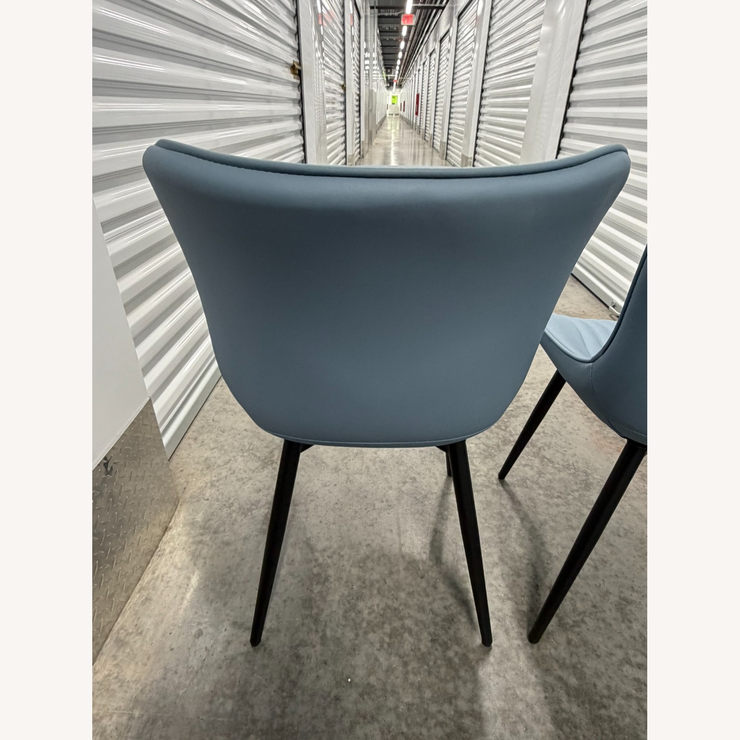 Jimma PU Leather Blue Dining / Accent Chairs  - image-7