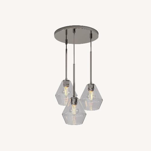 Used West Elm Sculptural 3 Light Geo Chandelier  for sale on AptDeco