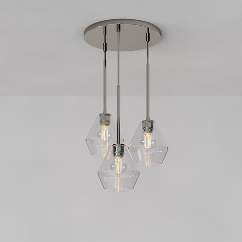 Used West Elm Sculptural 3 Light Geo Chandelier  for sale on AptDeco