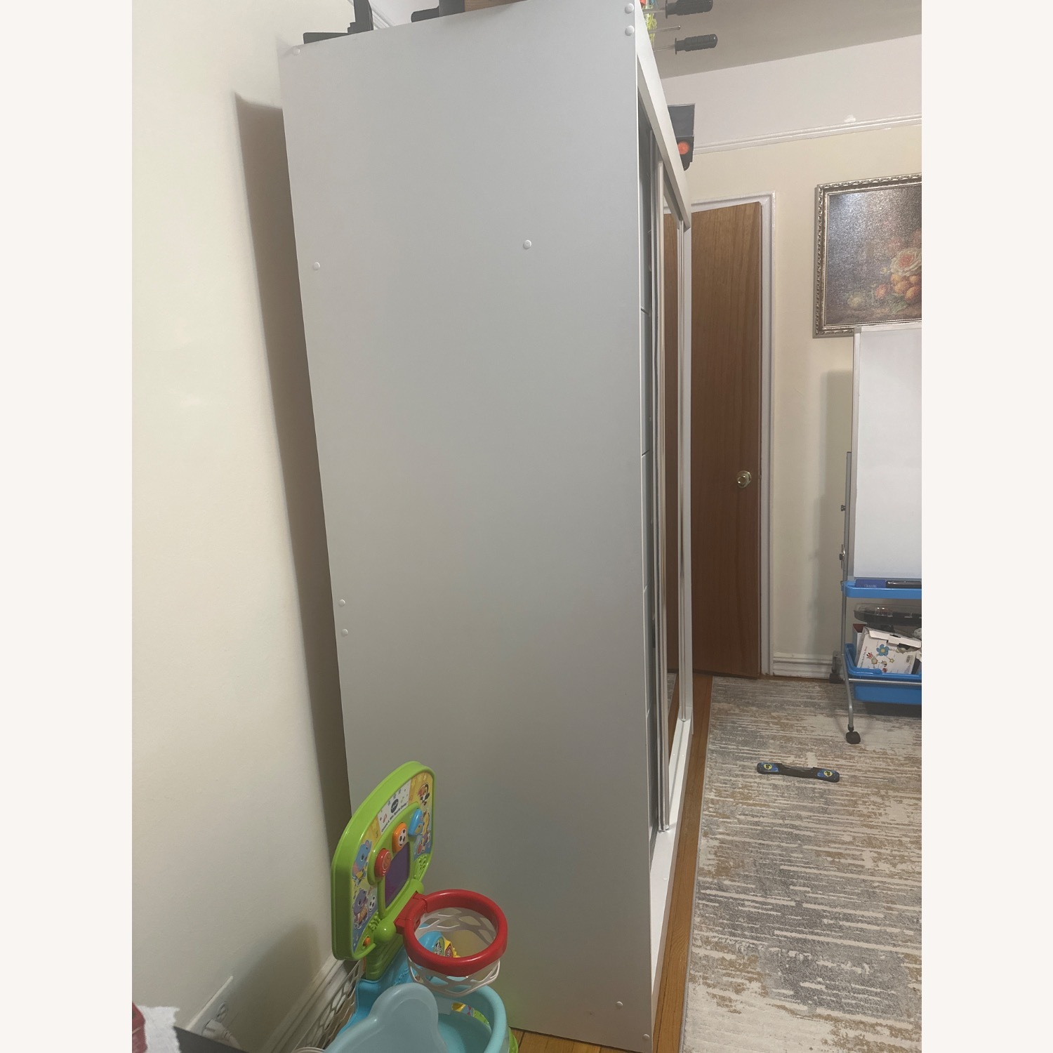 White Armoire with a Mirror - image-3