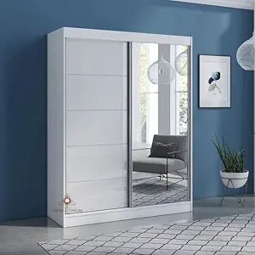 Used White Armoire with a Mirror for sale on AptDeco