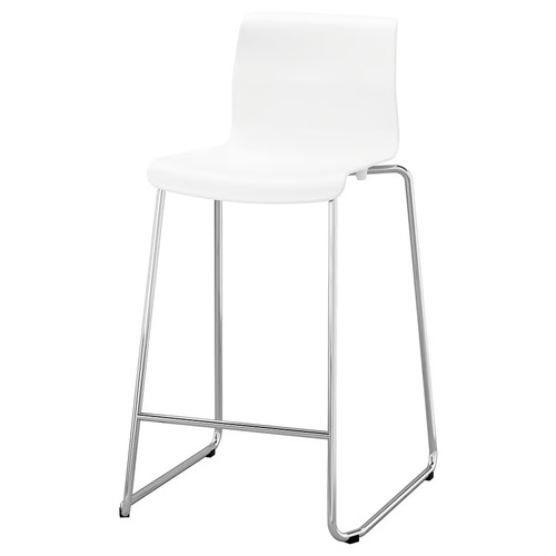 Used IKEA GLENN White Barstools for sale on AptDeco