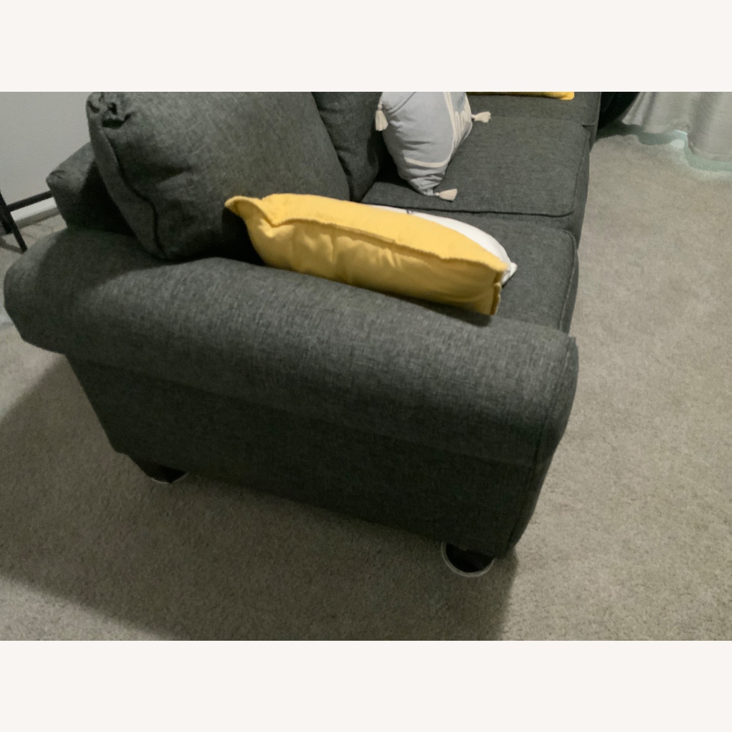  Gray Fabric Sleeper Sofa - image-2