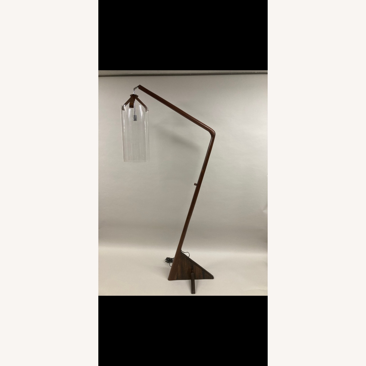Black Walnut Curve Floor Lamp - image-3