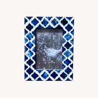 Blue Ceramic Picture Frame
