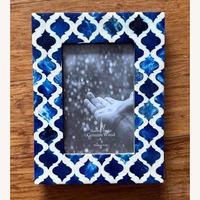 Blue Ceramic Picture Frame