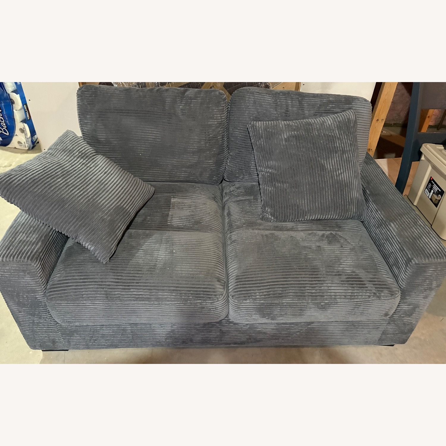 Aspen Home Light Gray Loveseat - image-1