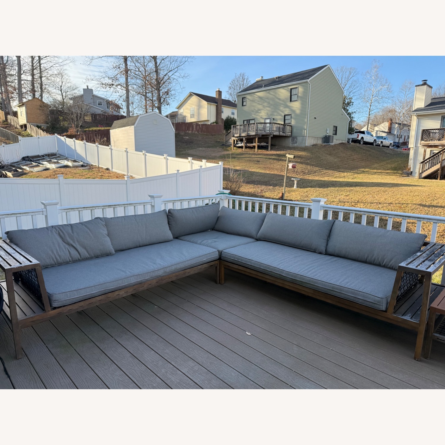 Article Callais Natural Wood Patio Furniture - image-1