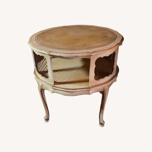 Used Vintage/Antique Off-White Side Table for sale on AptDeco