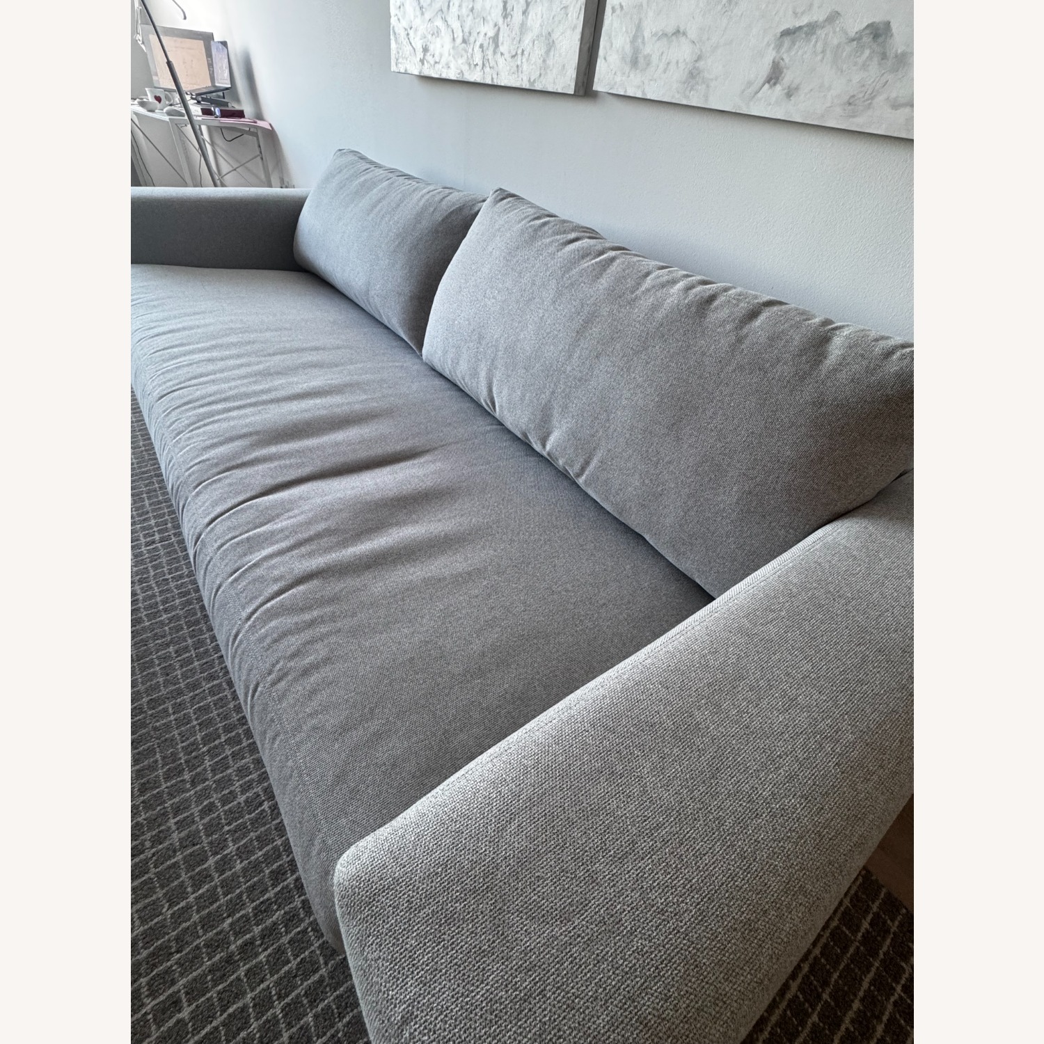 Pottery Barn Light Gray Fabric 3+ Seater Sofa - image-4
