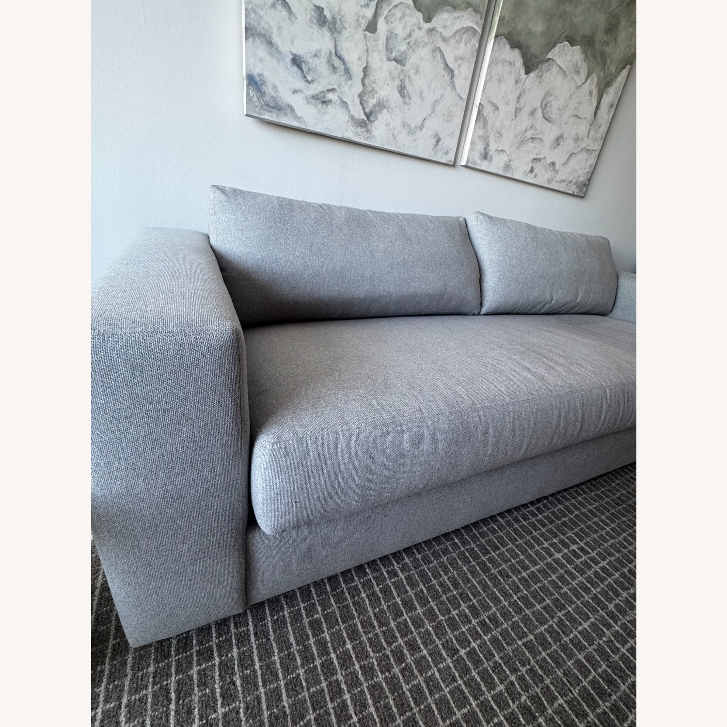 Pottery Barn Light Gray Fabric 3+ Seater Sofa - image-2