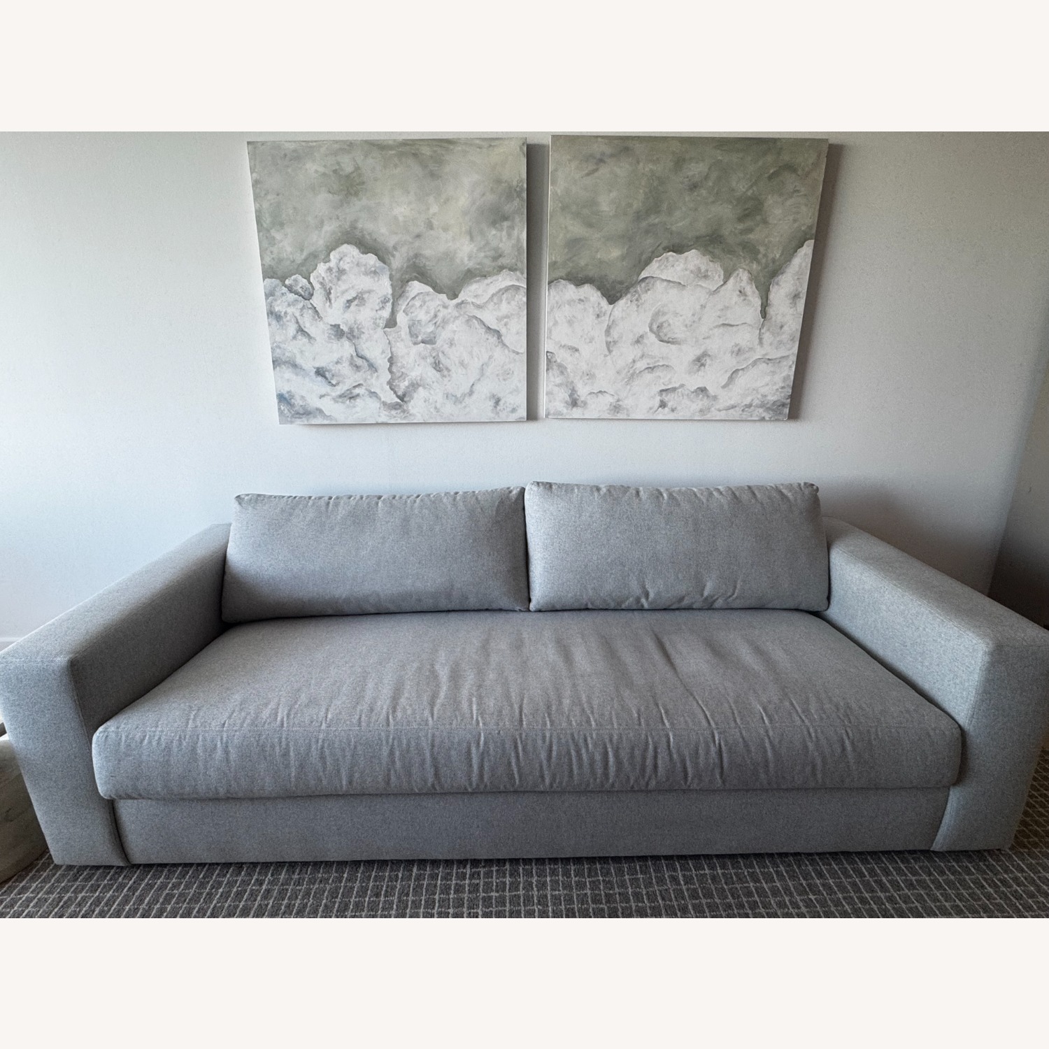 Pottery Barn Light Gray Fabric 3+ Seater Sofa - image-1