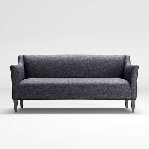 Used Crate & Barrel Blue Fabric 2 Seater Sofa for sale on AptDeco