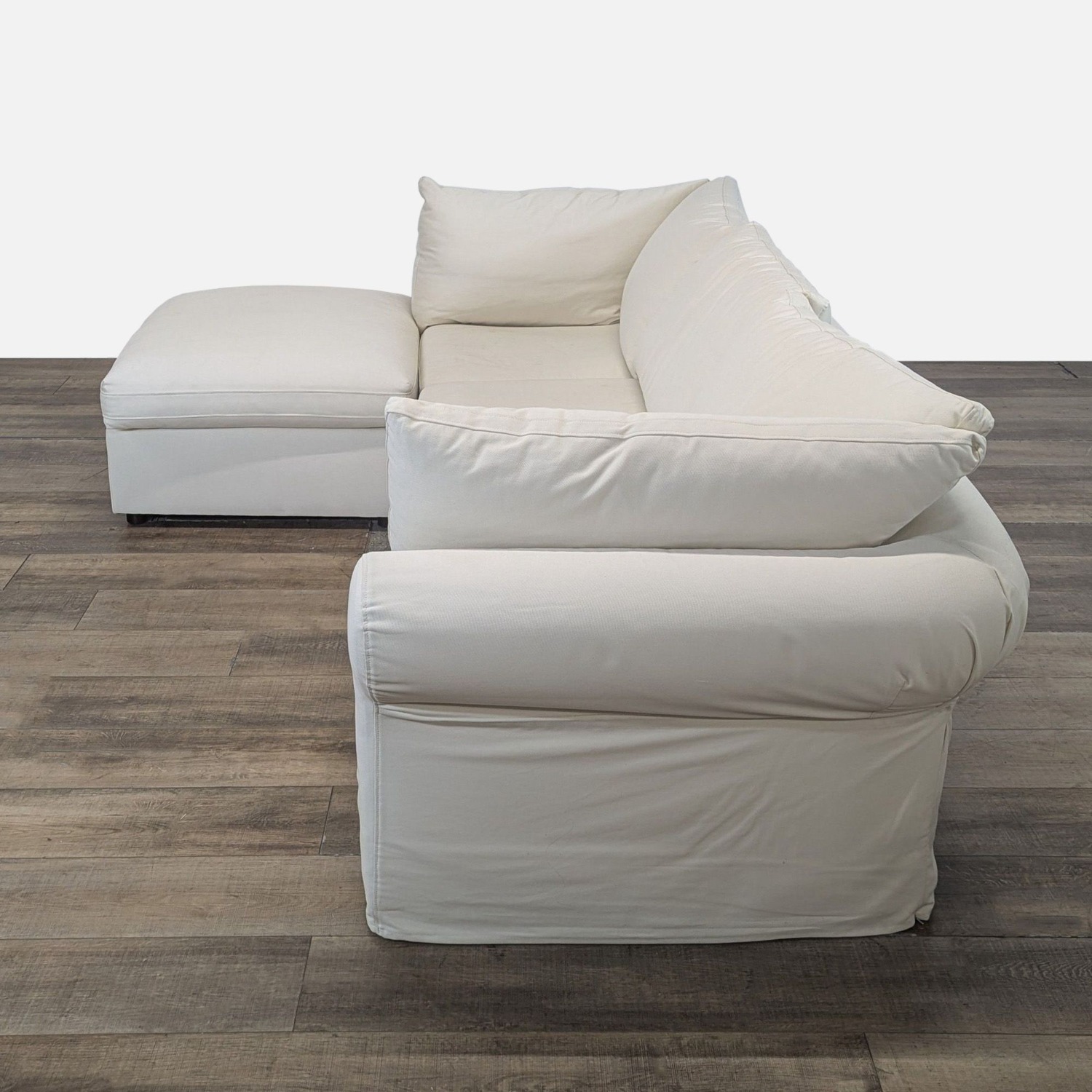 Pottery Barn Air Roll Arm Sectional with Chaise - image-2