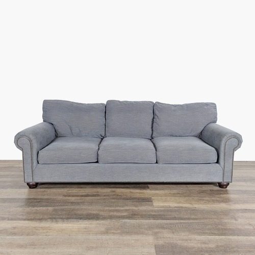 Used Pottery Barn Transitional Rolled Arm 3-Seat Sofa for sale on AptDeco