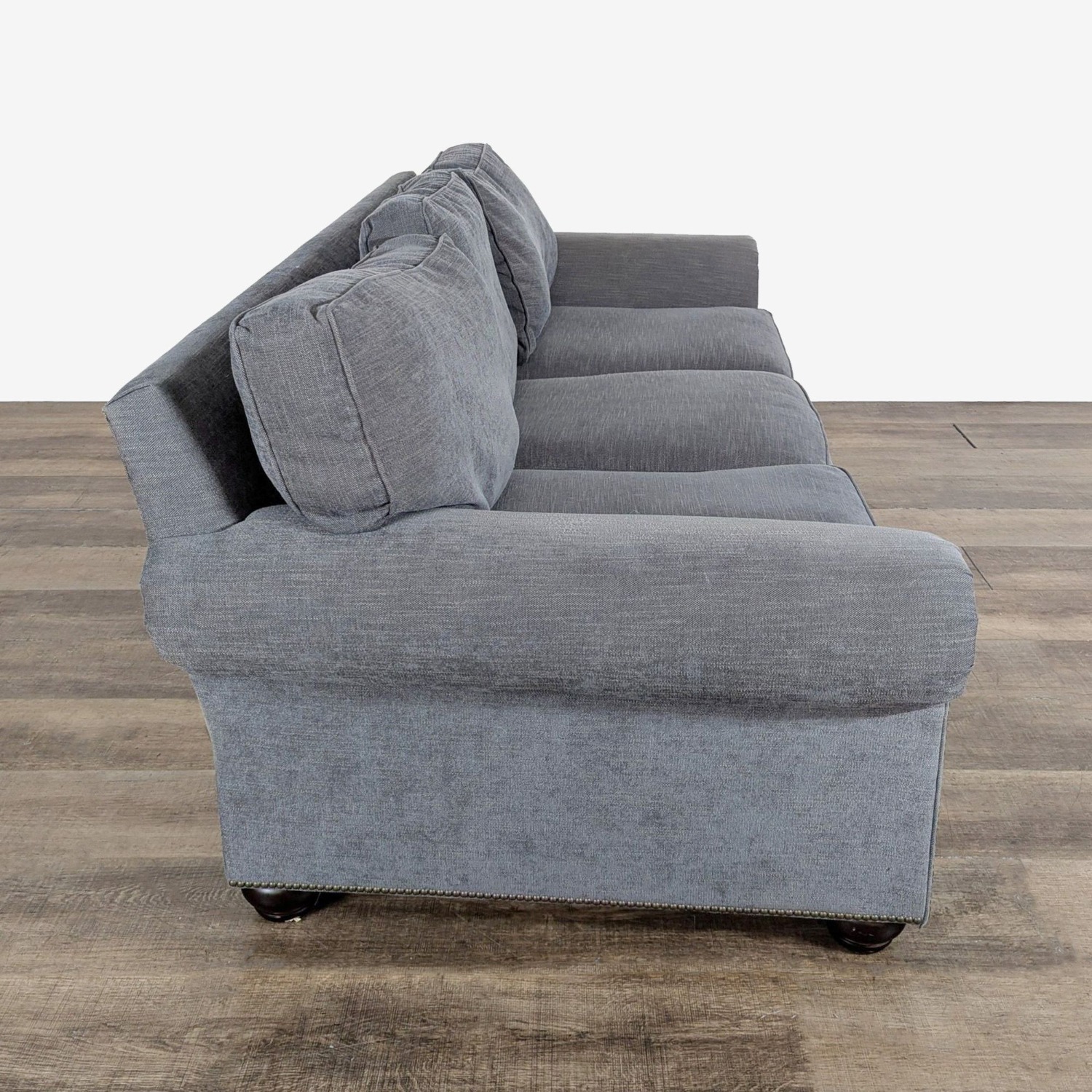 Pottery Barn Transitional Rolled Arm 3-Seat Sofa - image-2