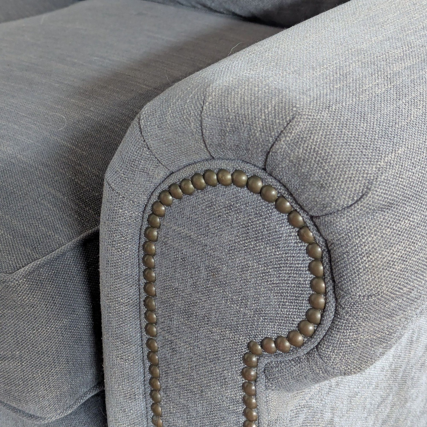 Pottery Barn Transitional Rolled Arm 3-Seat Sofa - image-4