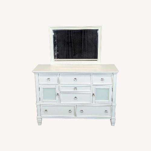 Used Ashley Furniture Classic Prentice Dresser & Mirror for sale on AptDeco