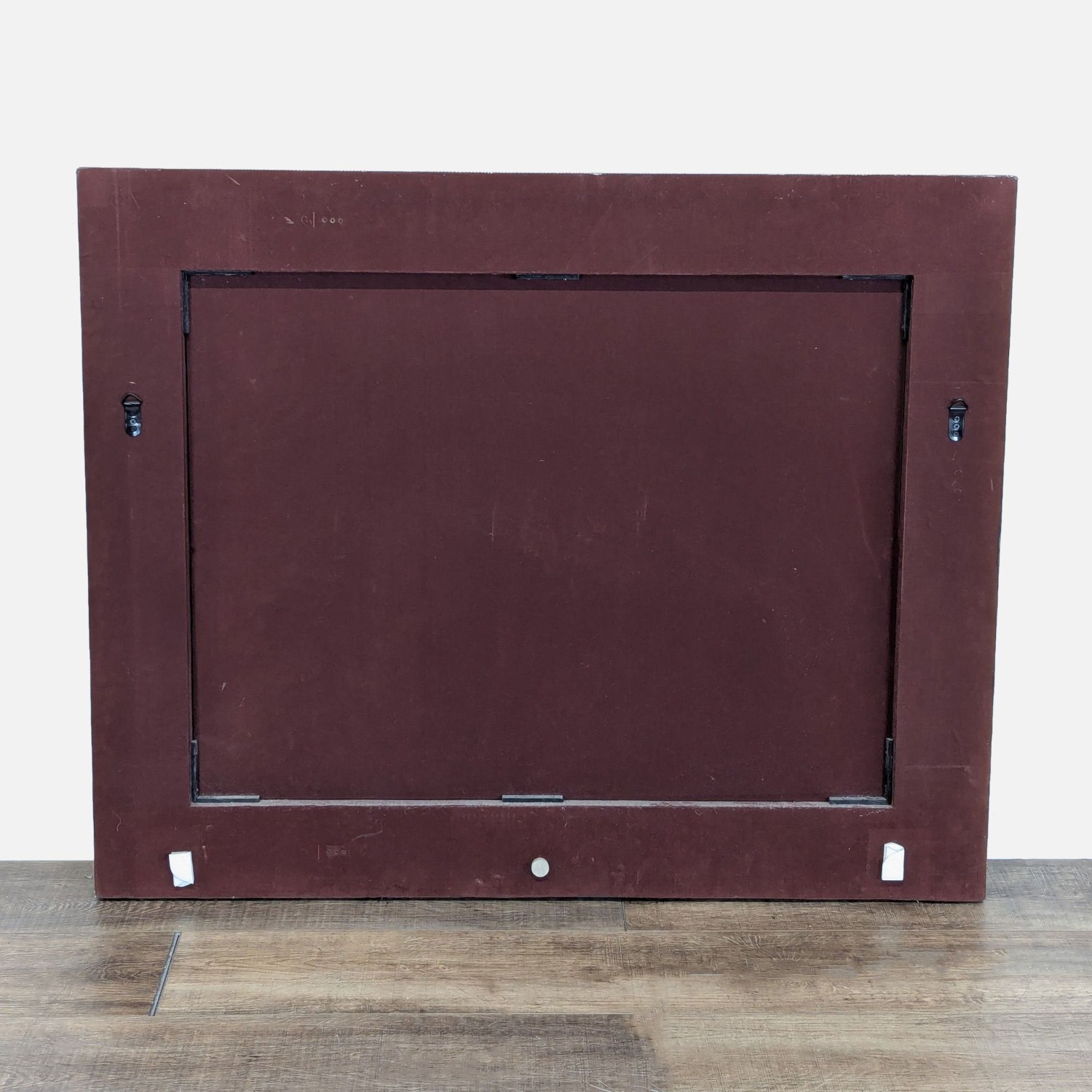 Faux Leather Framed Mirror - image-1