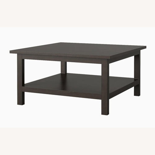Used IKEA Hemnes Black Wood Coffee Table for sale on AptDeco