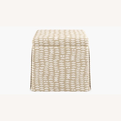 Used Havenly Inside Skirted Storage ottoman for sale on AptDeco