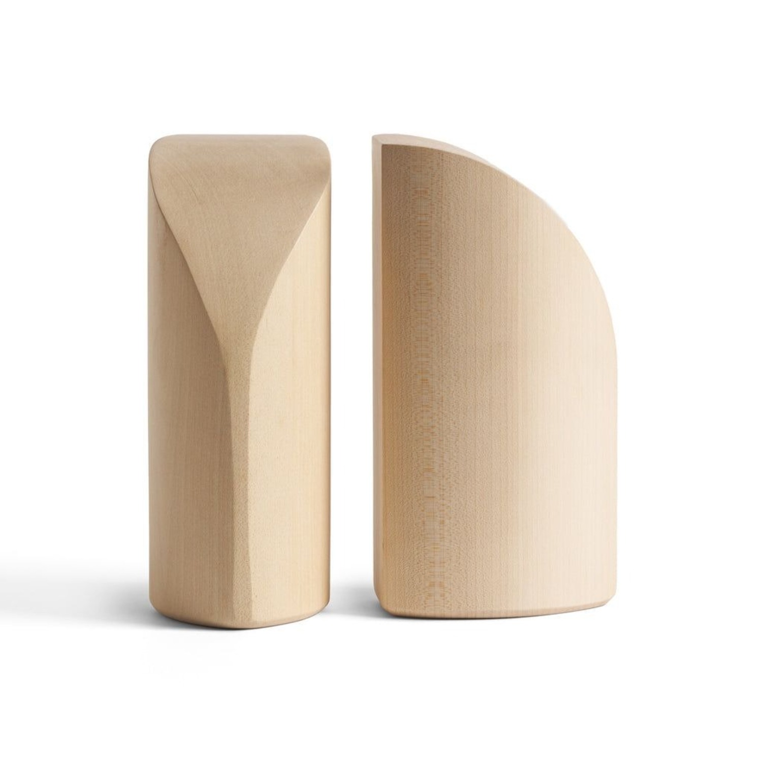 2Modern Ethnicraft Pi Bookends in Sycamore - image-2