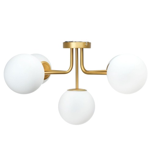 Used Creative Co-Op Sputnik Brushed Gold Flush Mount for sale on AptDeco