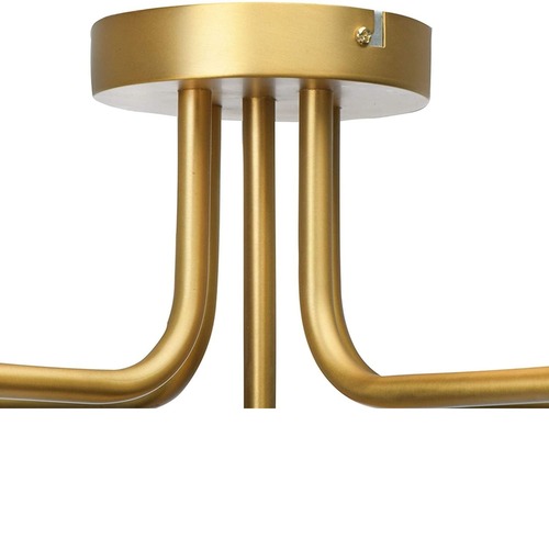 Used Creative Co-Op Sputnik Brushed Gold Flush Mount for sale on AptDeco