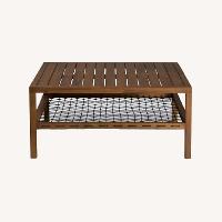 Article Callais 35.5" Outdoor Coffee Table - Latte Brown